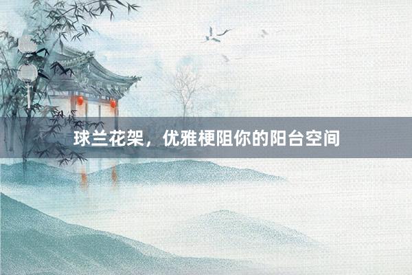 球兰花架，优雅梗阻你的阳台空间